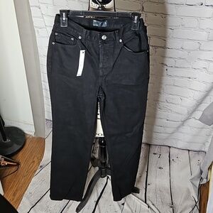 Asos Men's Black Button Fly Jeans NWT 26x32